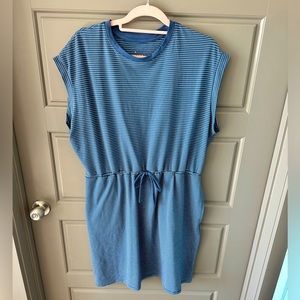 A New Day blue striped t-shirt dress